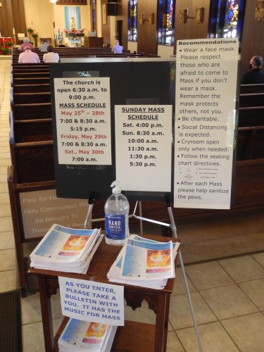 With precautions, church doors reopen for services